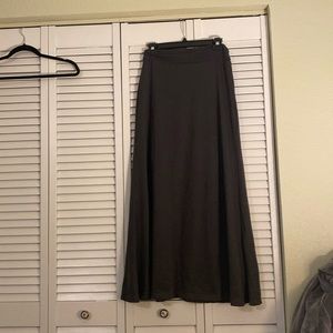 Dark gray warm maxi skirt
